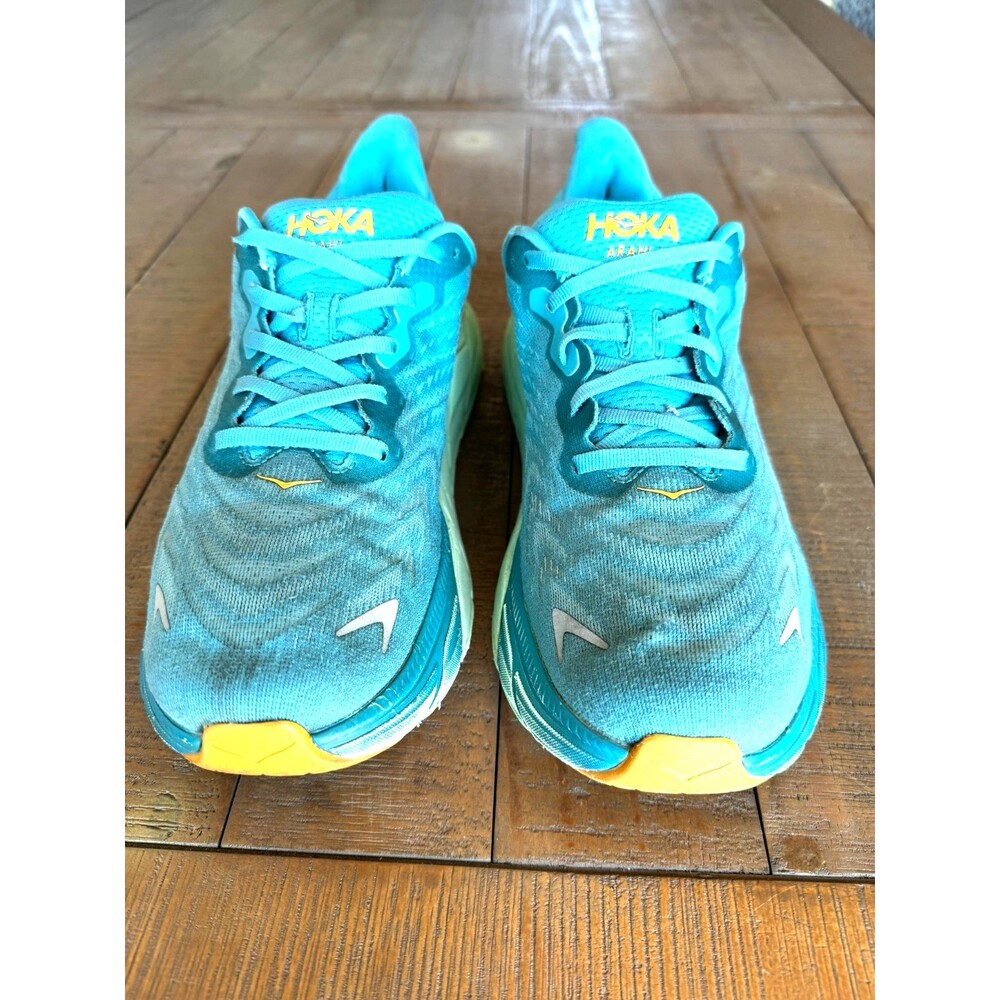 Hoka One Arahi 6 Ocean Mist Lime Green Women's Running Sneaker Trainer Size 8.5D - Picture 3 of 12